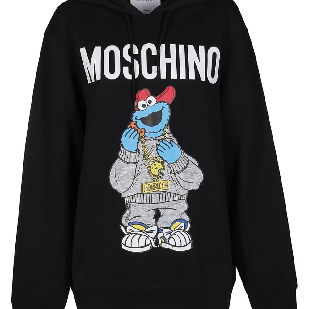 Moschino cookie monster hoodie